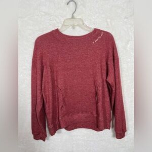 Goodhyouman c’ est la vie (that’s life) Red Pull Over Sweater Size XS